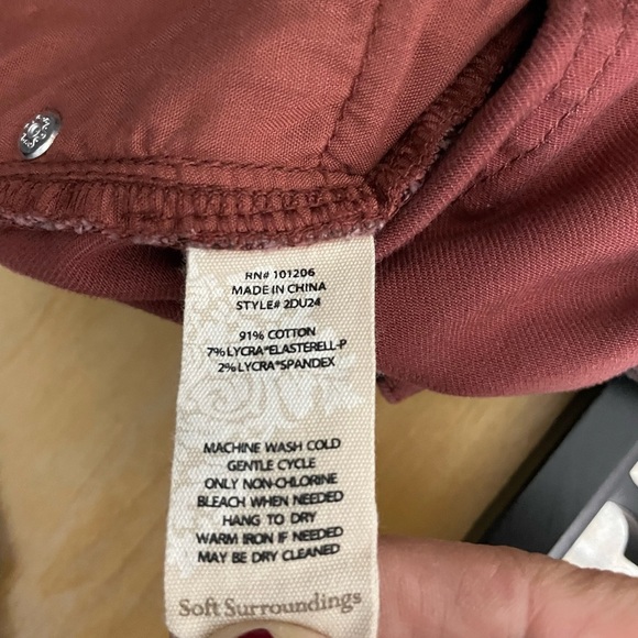 Soft Surroundings Women’s Pants 12 The Ultimate High Rise Leopard Skinny Jeans - Picture 10 of 10